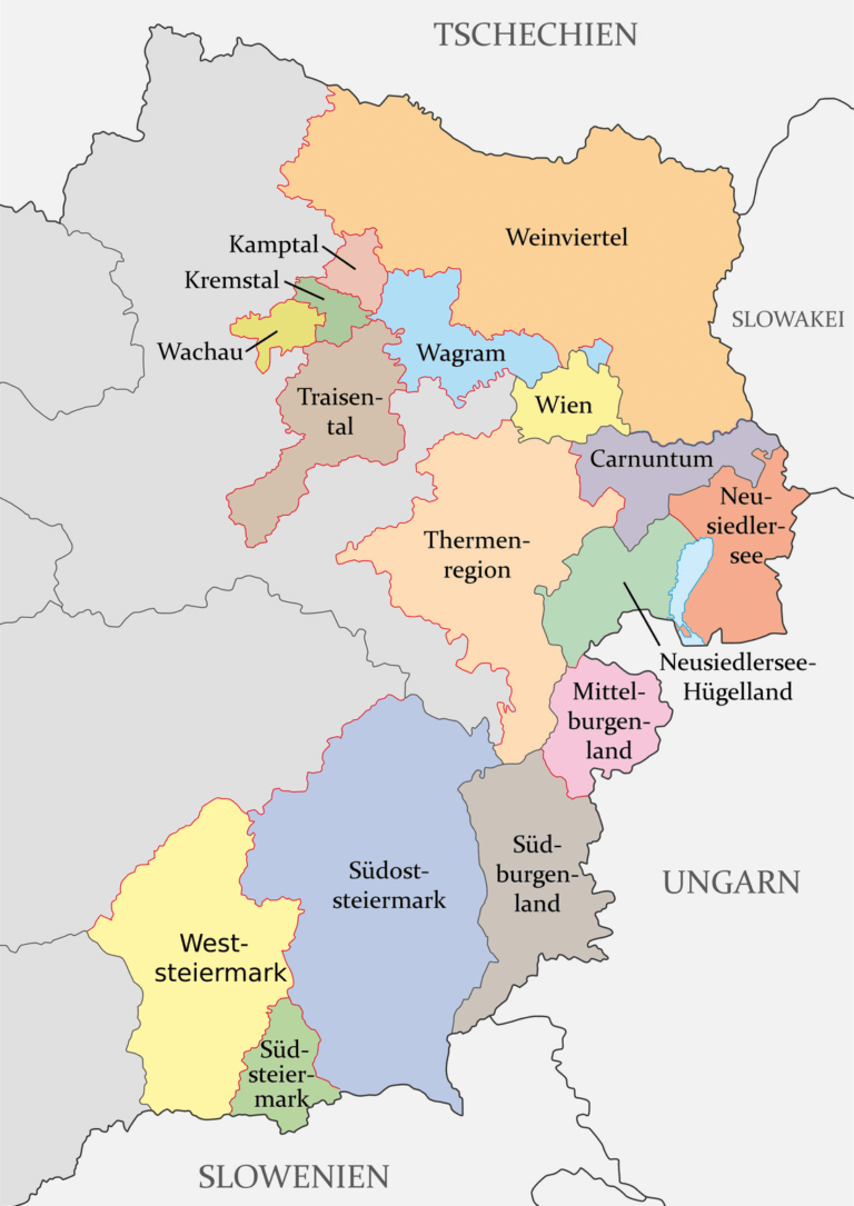 Wagram: Weinanbaugebiet / Weinregion in Österreich